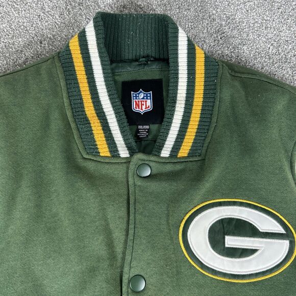 GREEN BAY PACKERS Vtg 1997 Letterman Varsity  Jacket Size XXL Super Bowl XXXI - Picture 4 of 16
